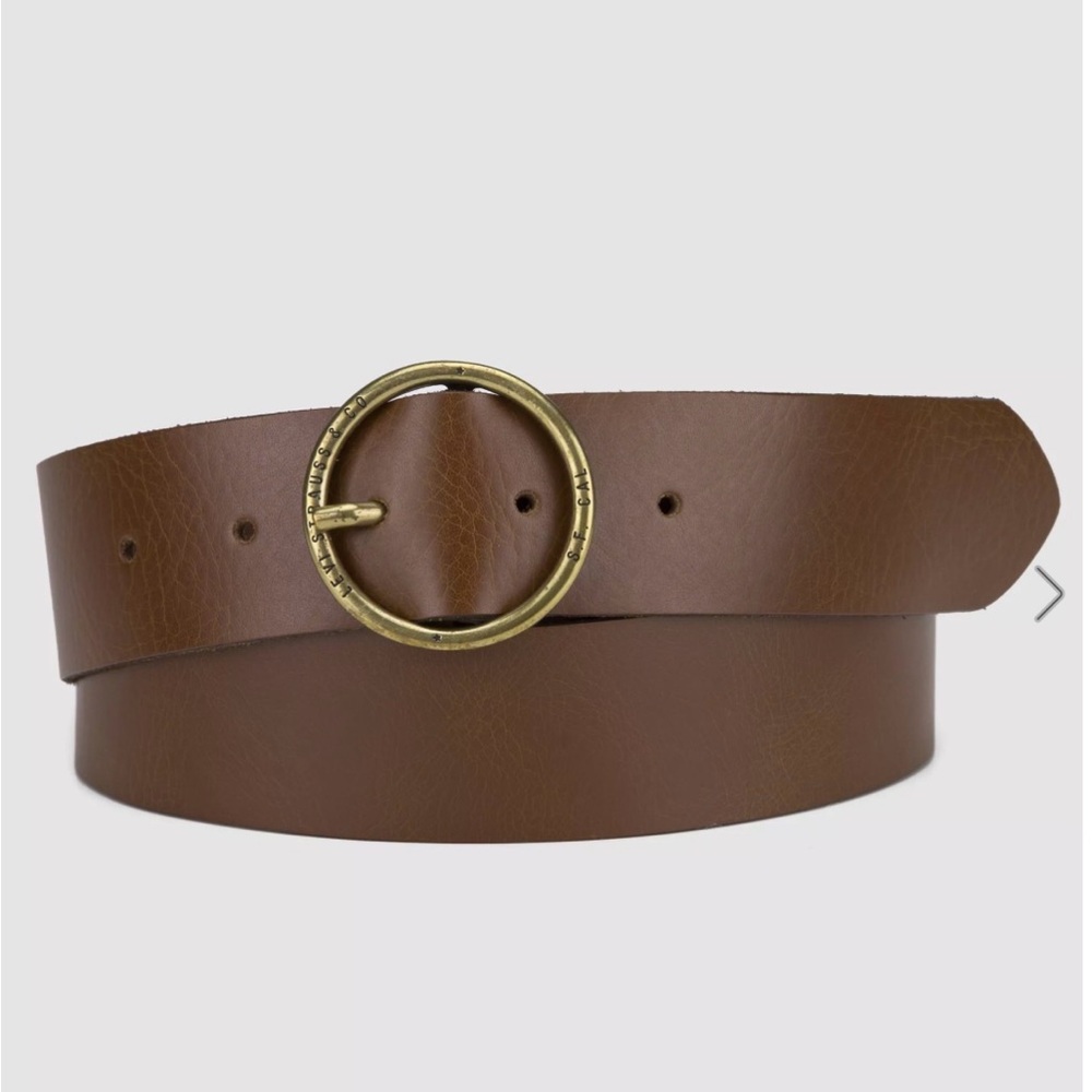 Levi's Dark Brown Leather Belt - Size XS